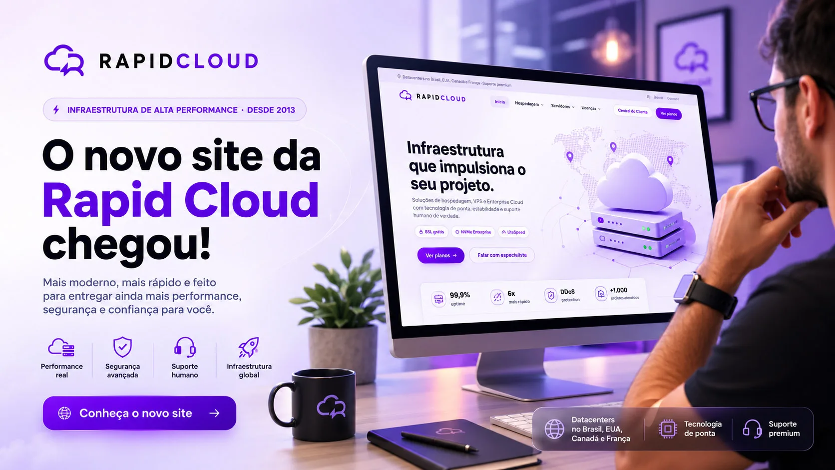 Cara nova, mesma essência: chegou o novo site da Rapid Cloud