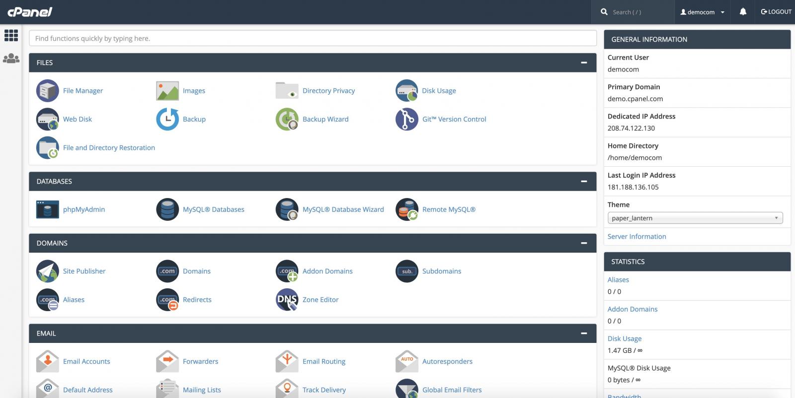 O Melhor Painel de Controle para seu Cloud!